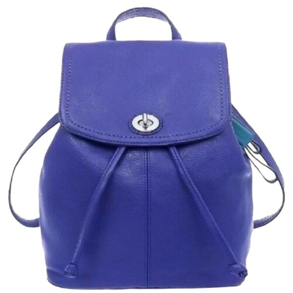 Coach Handbags - Coach F24385 Park Soft Leather Backpack in French Blue NWT